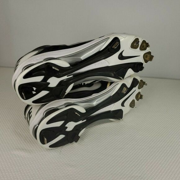 New Nike Shox Gamer Baseball Cleats Metal Blk/Wte main image 6
